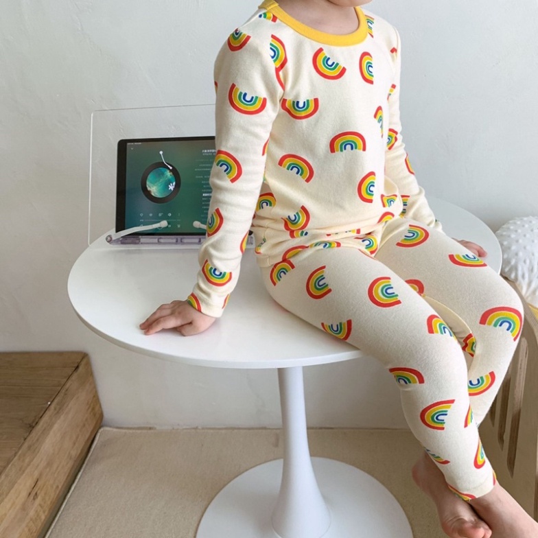 Bộ thu đông tay dài cho bé trai/bé gái - Bộ ngủ tay dài hàng Quảng Châu Trung Quốc cho bé | L I N ORDER |