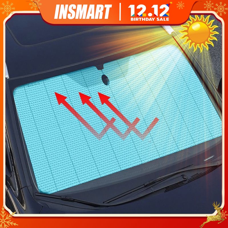 Tấm Che Nắng Phản Quang Gấp Gọn Được Thông Dụng Cho Kính Chắn Gió Xe Hơi