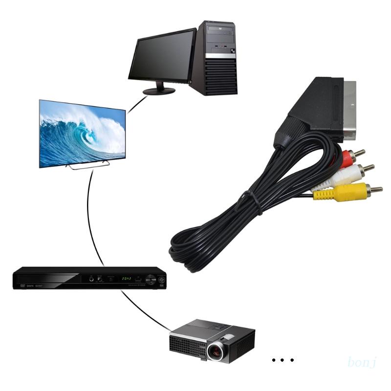Dây Cáp bonj RGB Scart Sang 3 RCA Cho Máy Chơi Game NES