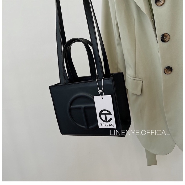 Túi TELFAR NICHE khóa zip màu hồng nhạt thời trang cho nữ phong cách châu âu