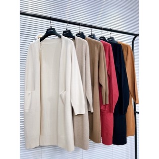 Cardigan len thỏ dáng dài