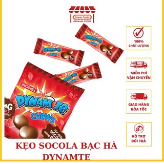 Kẹo mềm dynamite chew socola hương bạc hà - gói to 125gr
