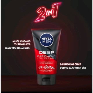 Sữa rửa mặt nivea MEN 100g