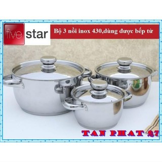 BỘ NỒI FIVE STAR #3_ĐÁY CAO CẤP