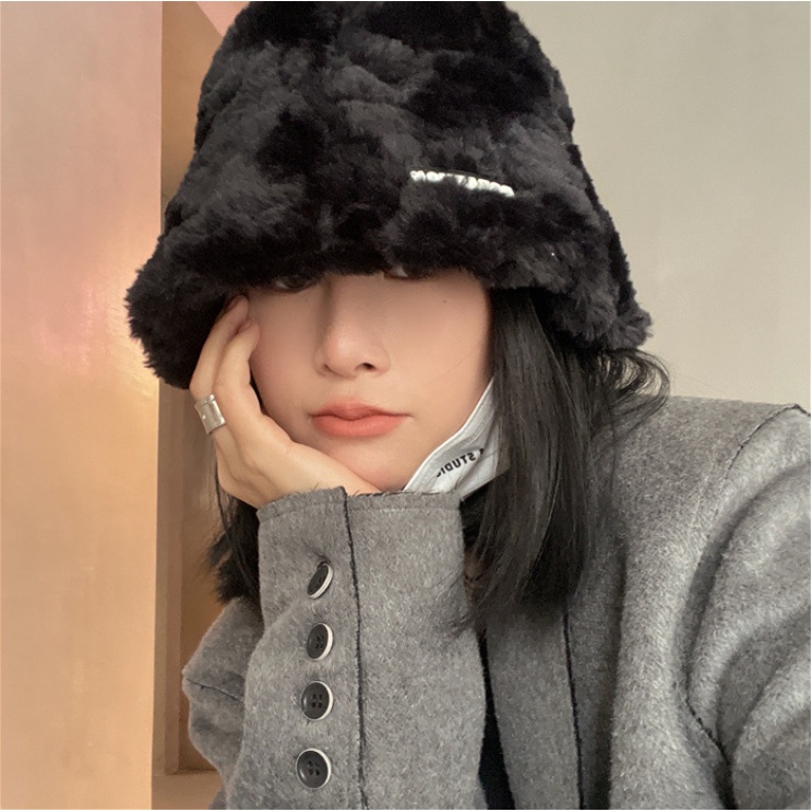 Nón bucket nữ Hàn Quốc lông mềm ấm áp vành cụp thu đông phong cách Ulzzang đi chơi chụp ảnh làm quà tặng bạn đẹp rẻ