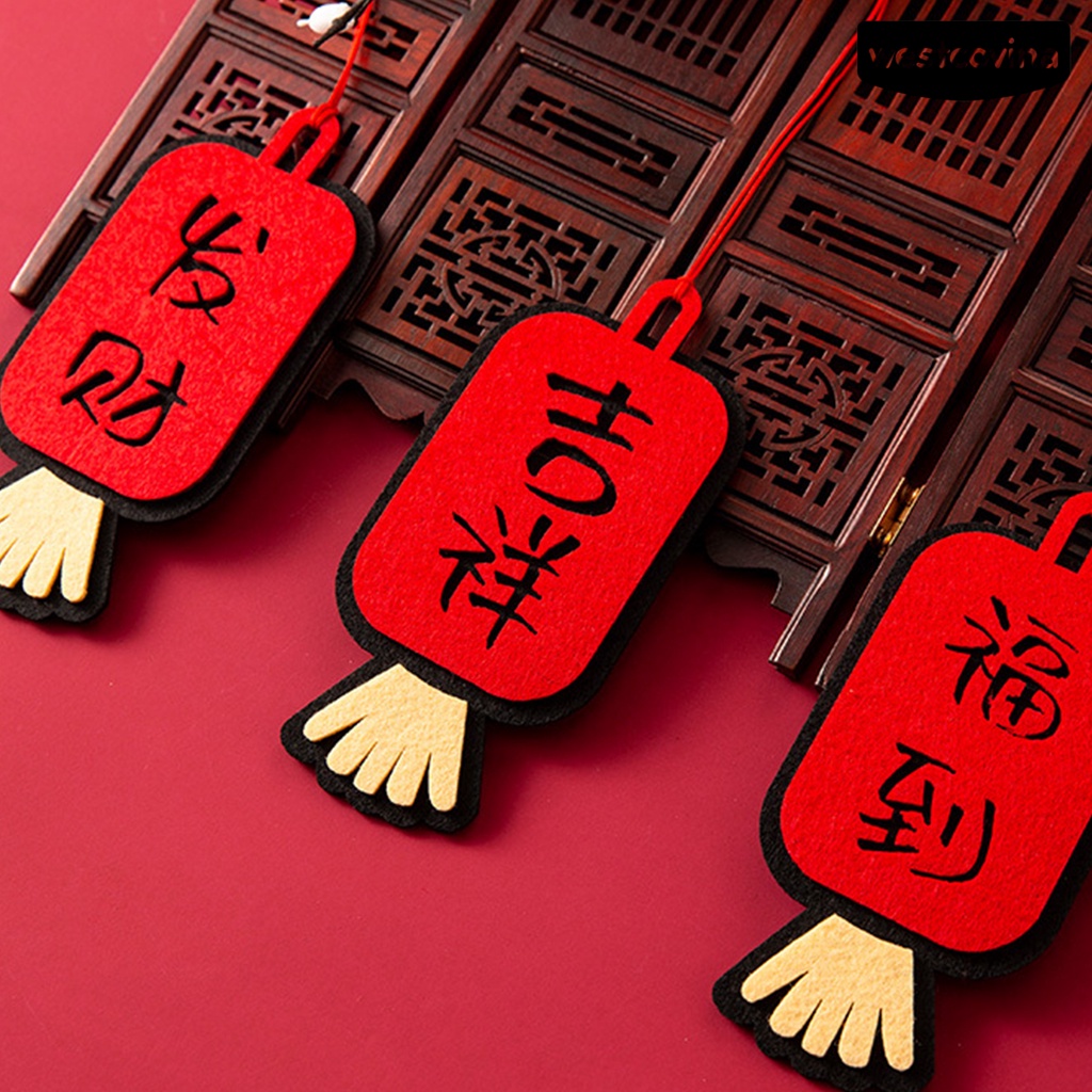 [Hot]☃1 Bộ Biển Báo Thắt Nút Màu Sắc Tươi Sáng Chống Thấm Nước Trang Trí Kiểu Trung Hoa