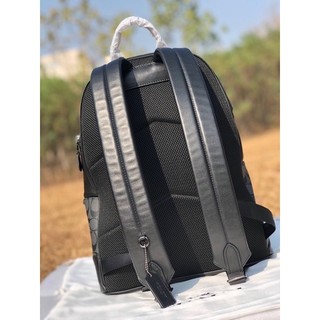 Balo nam C Backpack canvas phối da trơn