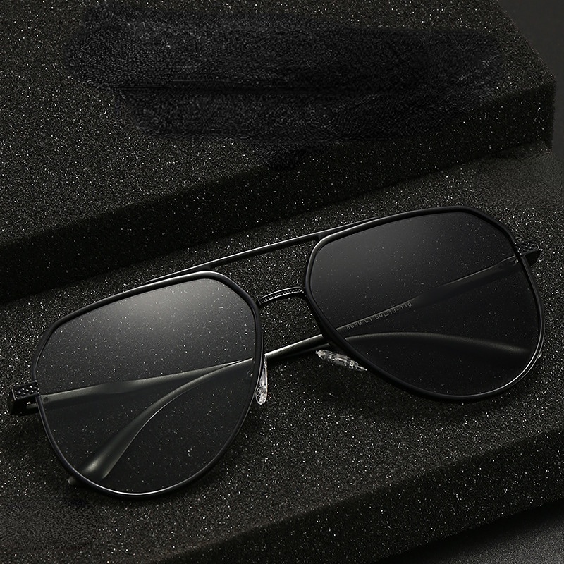 Kính Mát Phân Cực Gọng Hợp Kim Nhôm Thay Đổi Màu Sắc Dành Cho Nam