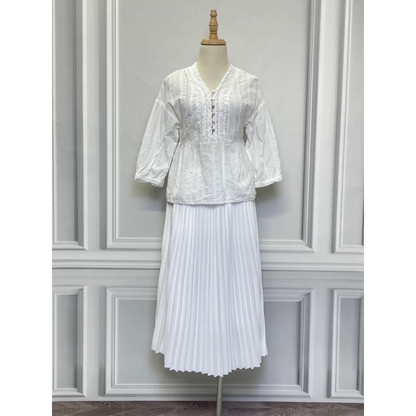 Áo ADORE DRESS hàng hiệu chính hãng thời trang nữ A549 màu trắng size XS secondhand thanh lý ký gửi