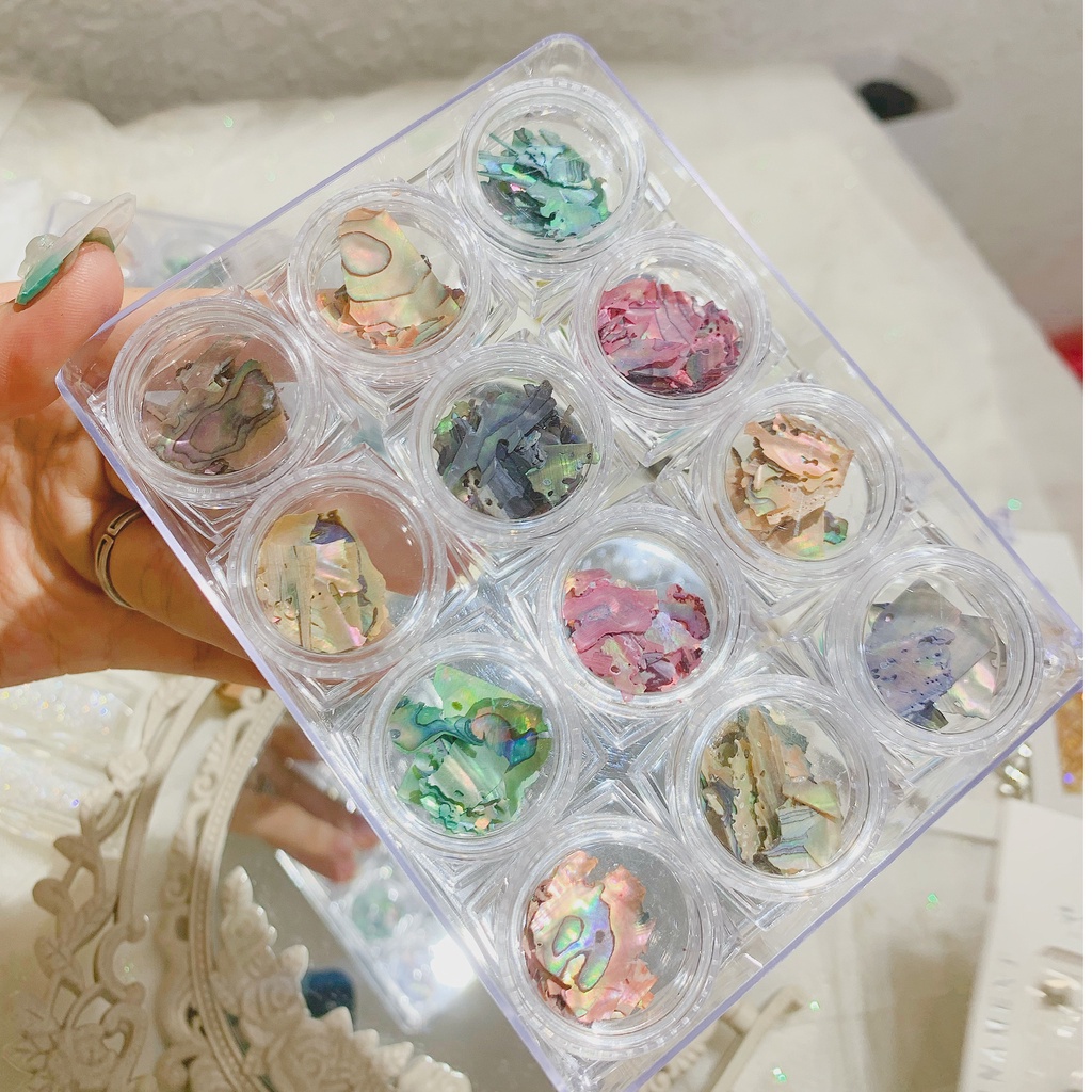 Xà Cừ vân đá set 12 màu