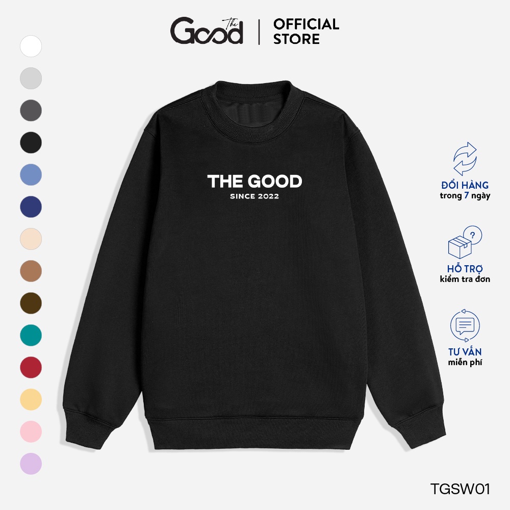Áo Sweater Unisex Thiết Kế THE GOOD/ Basic Sweater