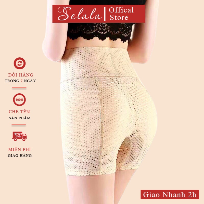 Quần Độn Mông Selala Đúc Su Cao Cấp Cạp Cao Xiết Eo Đình Hình Thiết Kế Lỗ Thông Hơi Thoáng Mát QĐ02