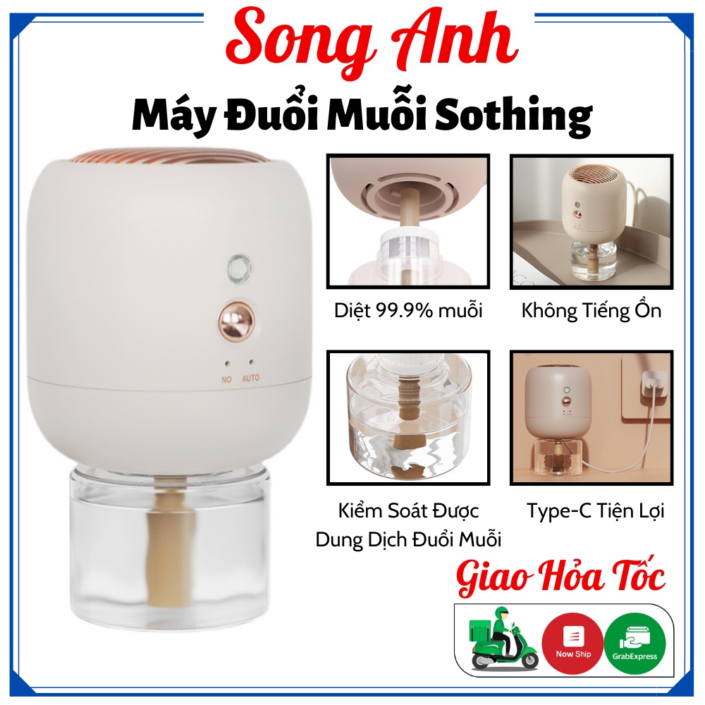 Máy Đuổi Muỗi Sothing Type-C Không Khói Không Mùi Không Gây Ồn, Đuổi 99.9% Muỗi Trong Nhà, Tiện Dụng Mang Đi - BH 1 Năm