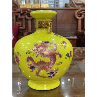 vỏ bình gốm sứ trang trí LONG PHỤNG