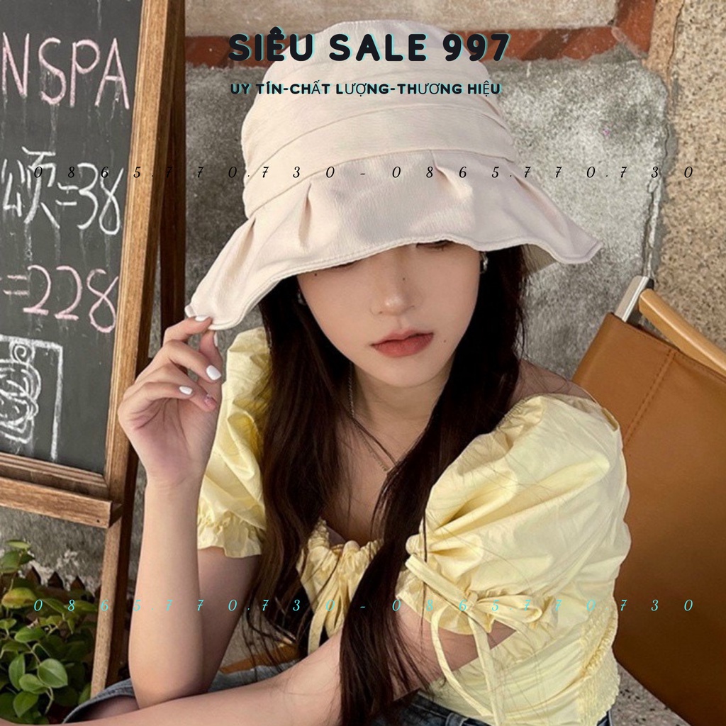 NÓN VÀNH QC XẾP LI DỄ THƯƠNG VẢI DÀY CÓ DÂY ĐIỀU CHỈNH DỄ MANG