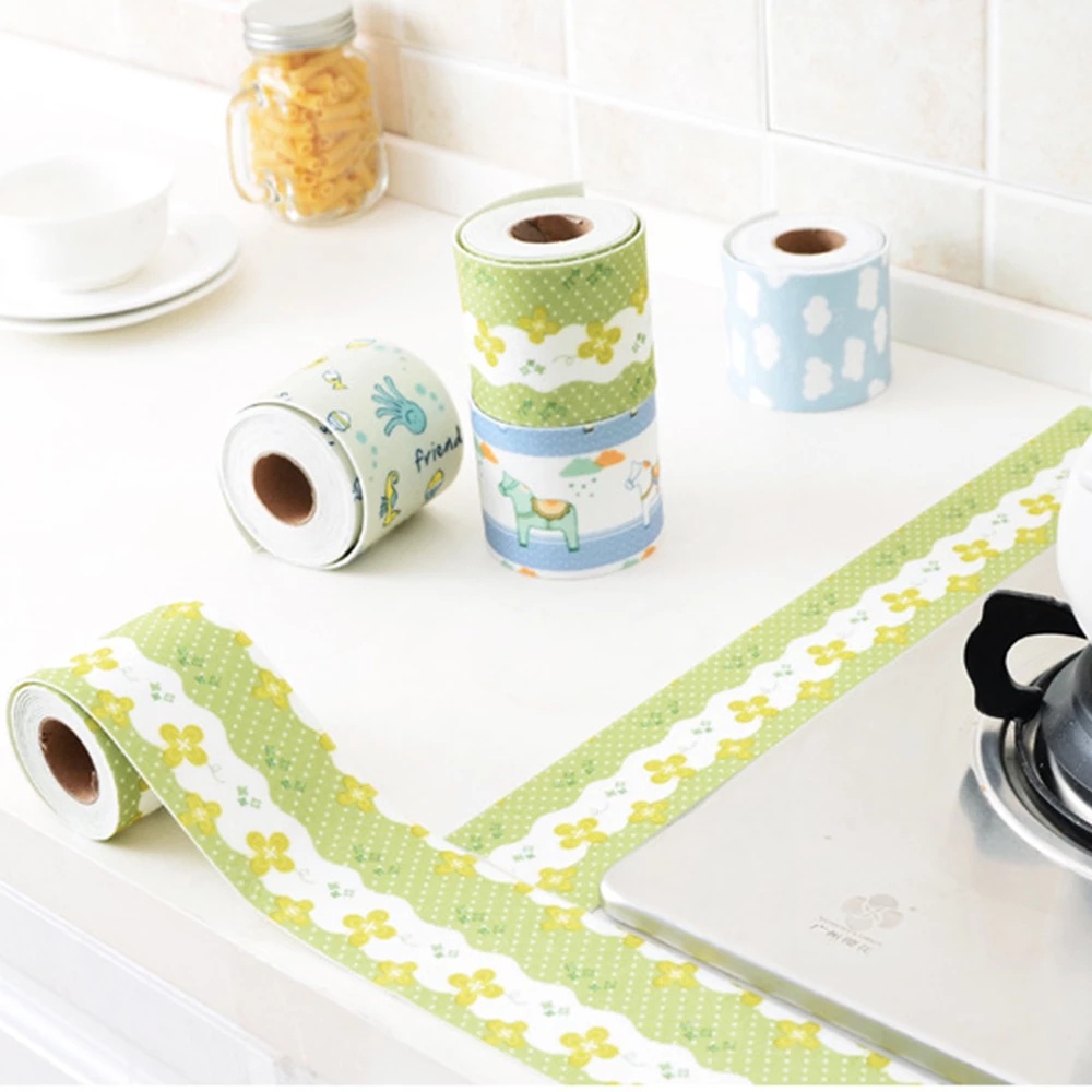 Cuộn Băng Keo Dán Viền Bồn Rửa Nhà Bếp / Phòng Tắm Chống Ẩm Mốc Chống Thấm Nước / Dầu Mỡ Bằng Vải Không Dệt 8 * 280cm