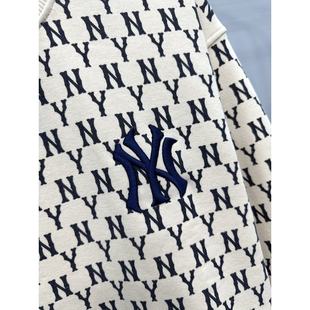 Áo Sweater  MLB Monogram Vải Chân Cua cotton 100% The Laz