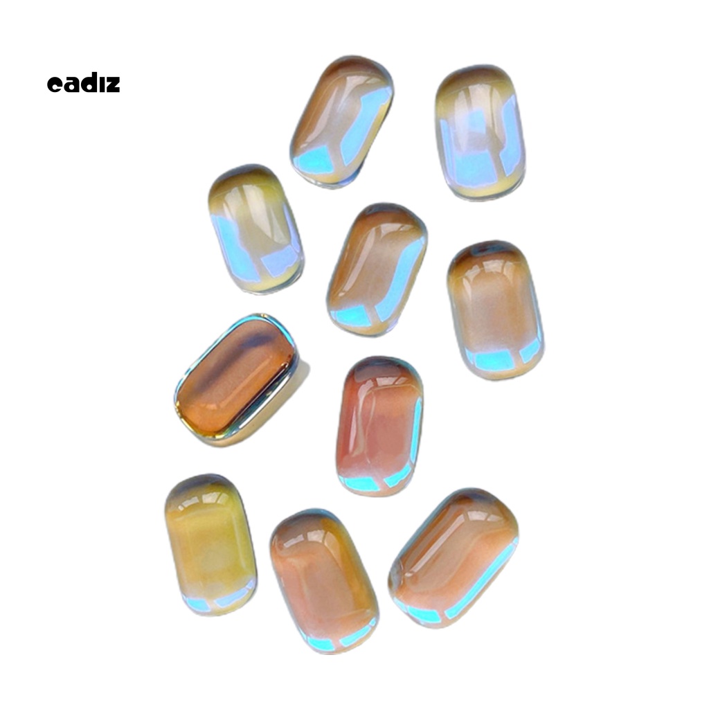 Set 10 Phụ Kiện Trang Trí Móng Tay Hình Bát Giác Đính Đá Sáng Tạo