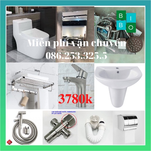 COMBO 12 MÓN TRỌN BỘ ĐẦY ĐỦ THIẾT BỊ VỆ SINH CAO CẤP