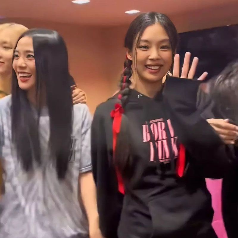 Áo Hoodie Cotton Dáng Rộng In Hình BLACKPINK Tour Dallas JISOO JENNIE Ross LISA Phong Cách Đường Phố Hàn Quốc Cho Nam Và Nữ