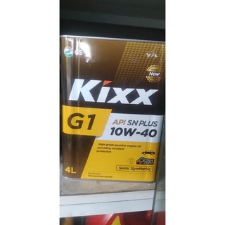 Dầu nhớt bán tổng hợp kixx g1 10w-40 api sn/cf thùng thiếc 4 lít