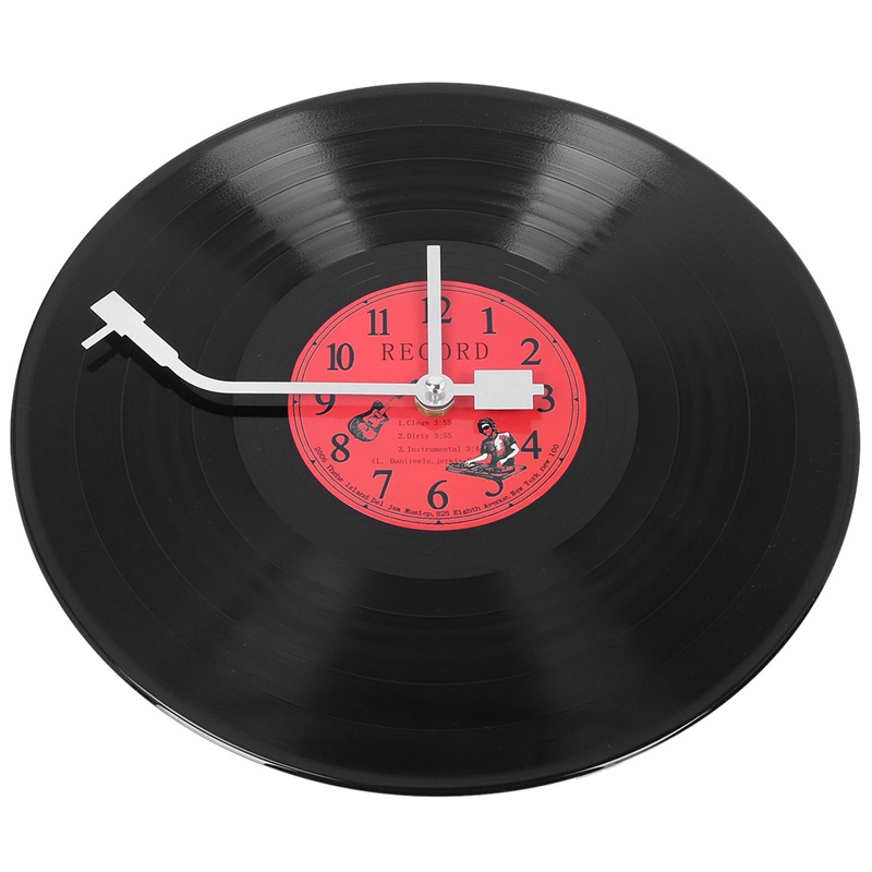 Đồng Hồ Vinyl Treo Tường Hình Đĩa Than Phong Cách Châu Âu Cổ Điển Trang Trí Quán Cà Phê / Bar zjvn