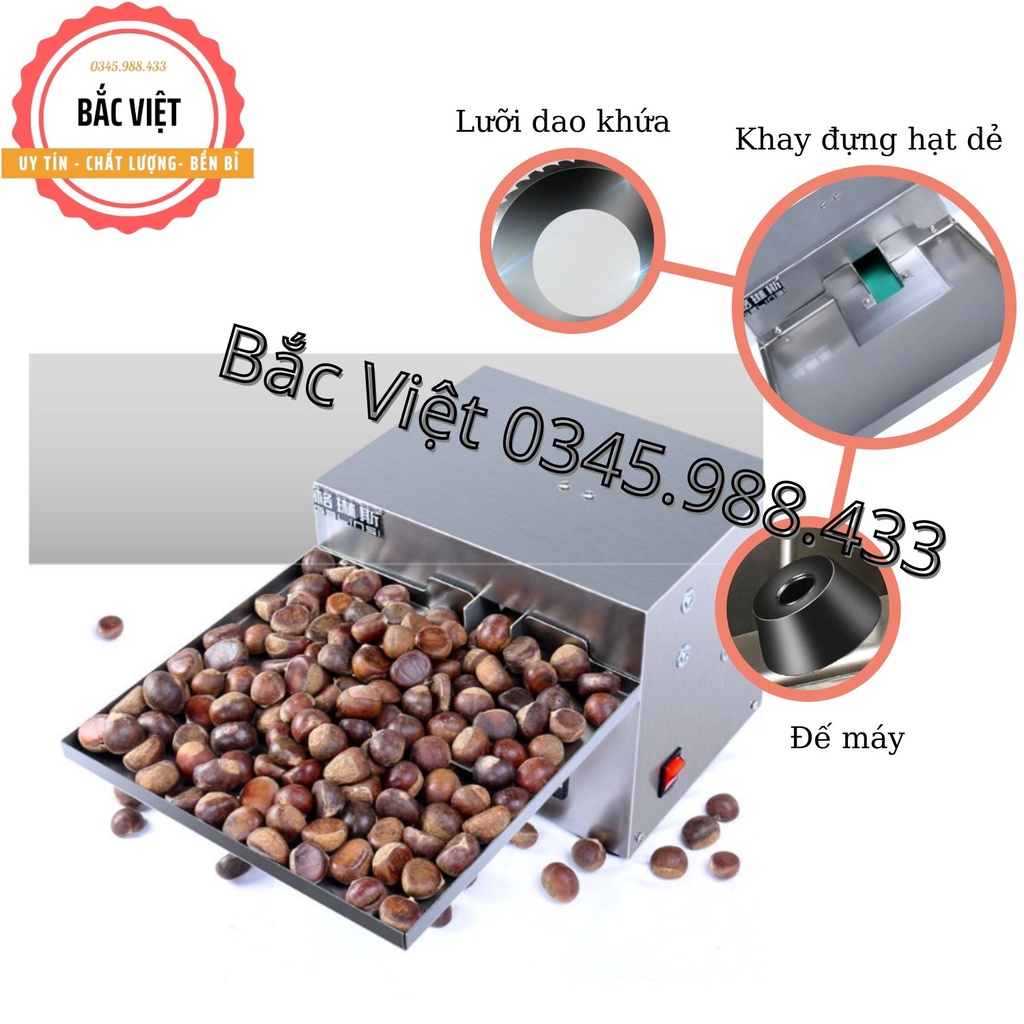 Máy khứa tách vỏ hạt dẻ loại mini cao cấp tách được 25kg/1h - BẢO HÀNH 12 THÁNG