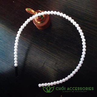 Bờm tóc bé gái, bờm tóc hạt trai công chúa cho bé