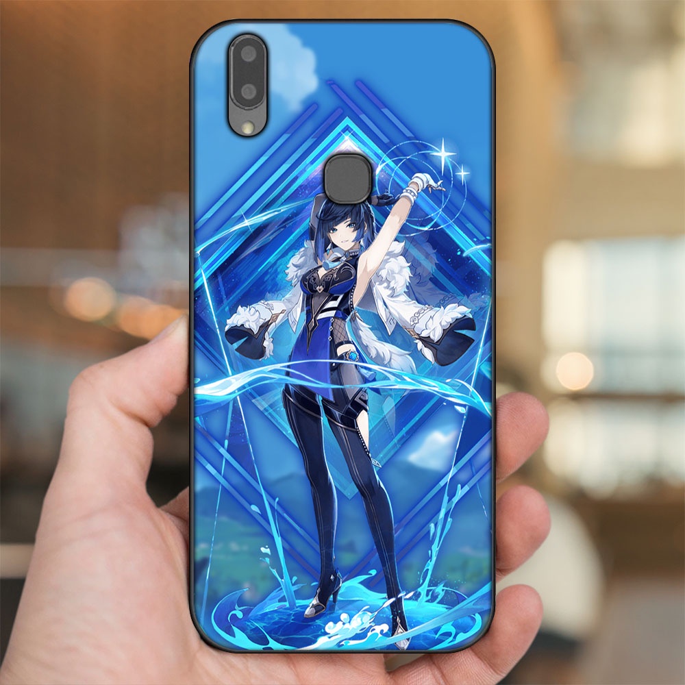 Ốp lưng Vivo V9, Y85, V11i viền đen in hình Yelan Genshin Impact
