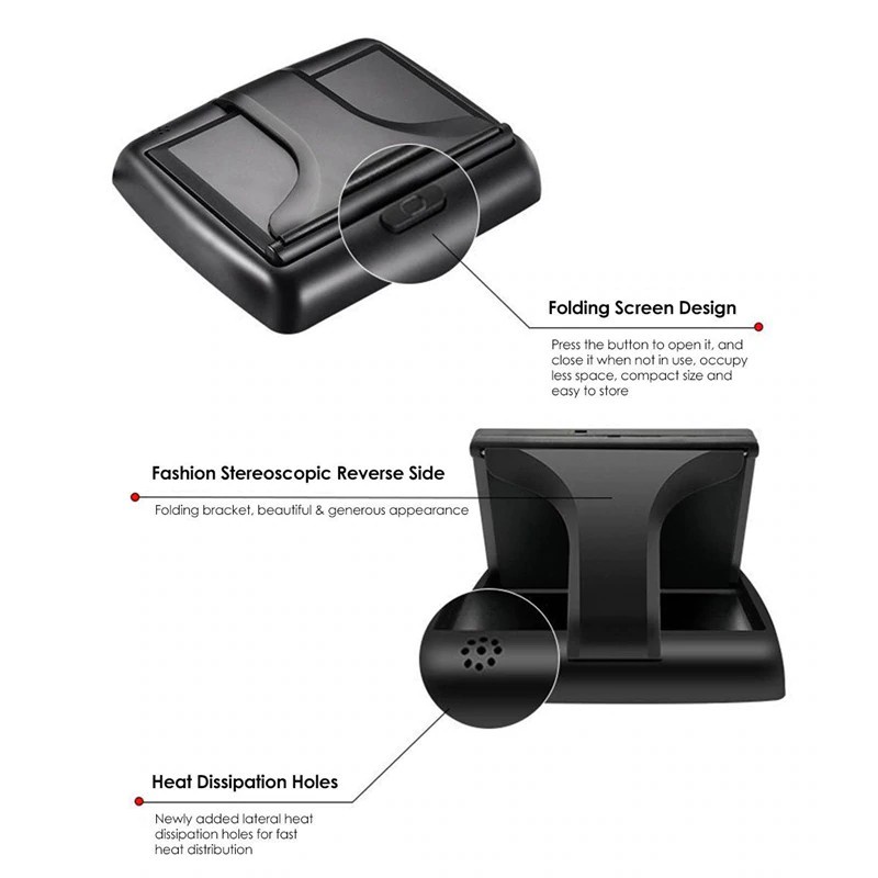 Màn hình Taplo 4.3 inches loại gập gọn, dùng cho camera lùi và lề, bảo hành 12 tháng