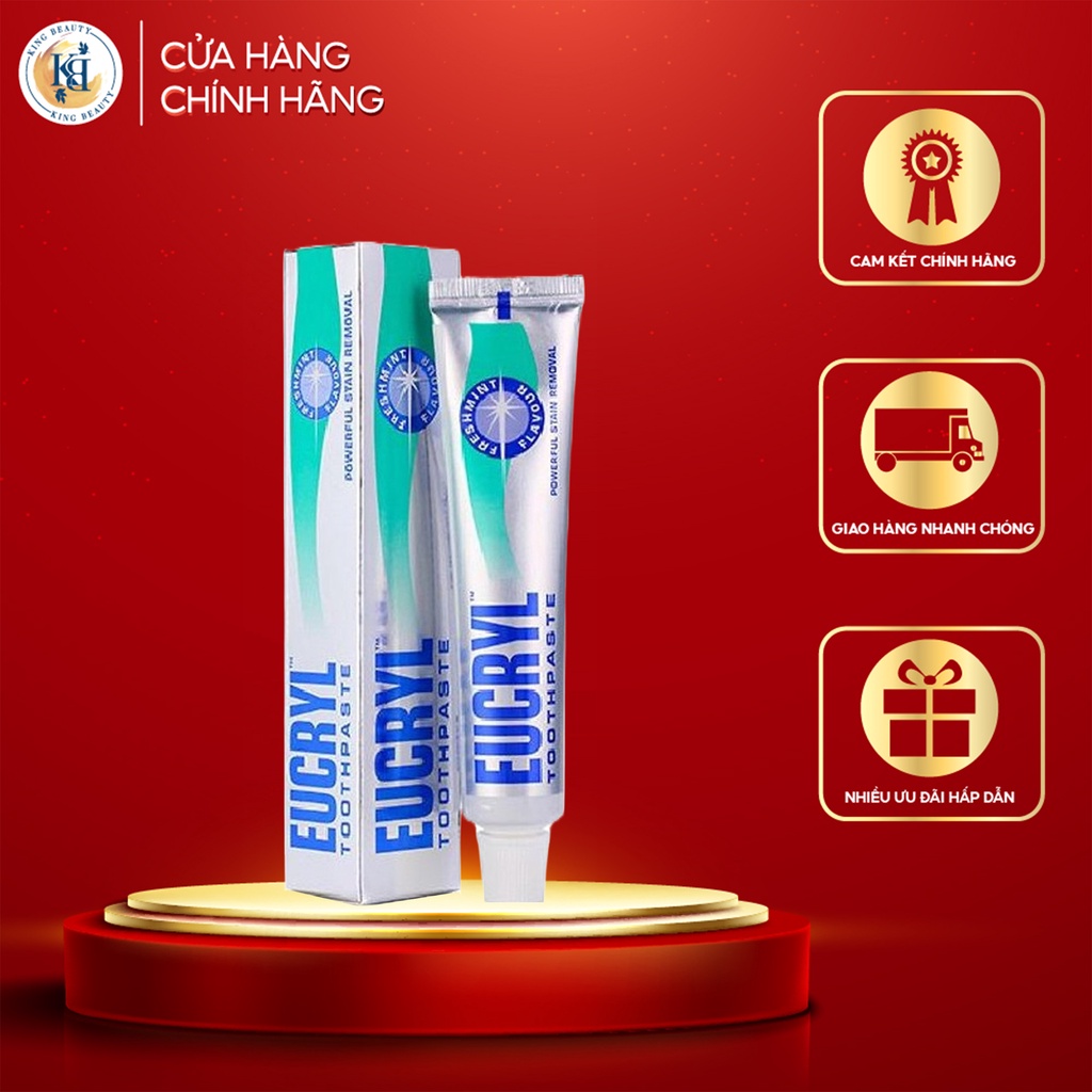 Kem đánh răng hương bạc hà EUCRYL Tooth Paste Freshmint 50g