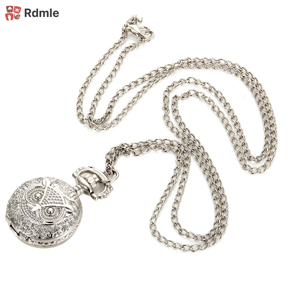 Đồng Hồ Quả Quýt Chạm Khắc Hình Con Cú Thời Trang