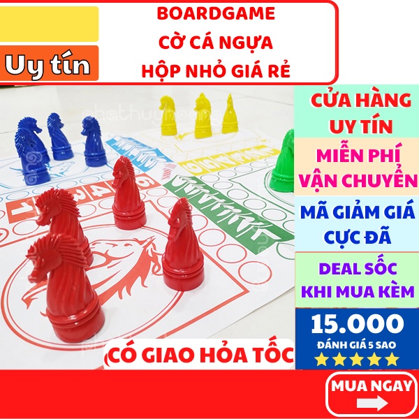 Bộ cờ cá ngựa 🎲 FREESHIP 🚛 Có video thật 🎥 Bộ cờ cá ngựa bằng nhựa ✓Giá rẻ ✓Vui nhộn - Phát Huy Hoàng