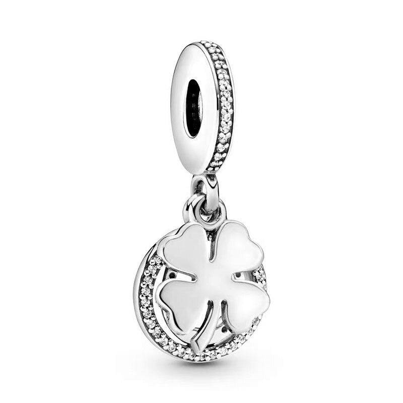 Hạt Charm Mạ Bạc 925 Hình Gia Đình Koala Và Cây Lá Trang Trí Ba Lô Pandora DIY