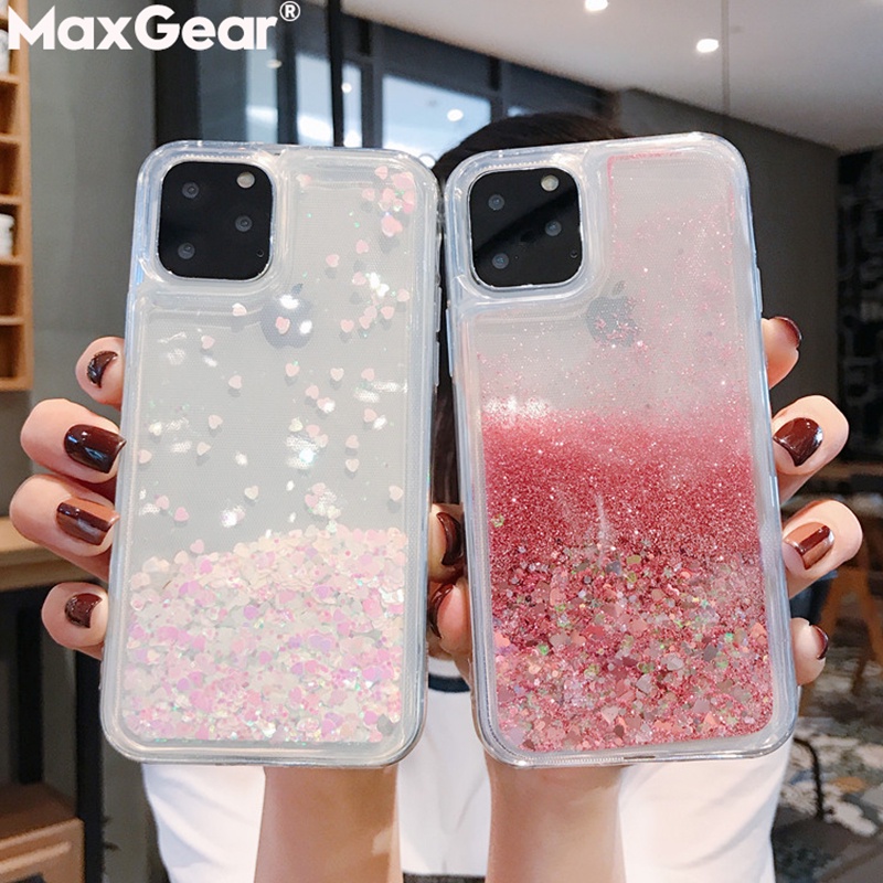 Ốp Điện Thoại Silicon Phối Kim Tuyến Nước Cho iPhone 14 13 12 11 Pro Max XS X XR 6 6S 8 7 Plus 5 5S SE