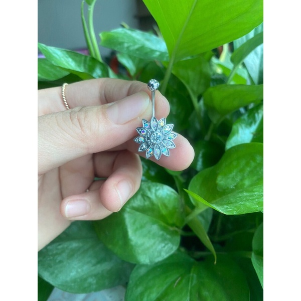 Khuyên rốn hoa p5( hàng có sẵn)