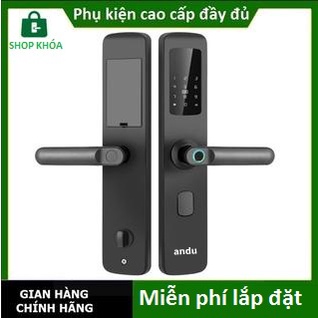 Khoá cửa vân tay andu a2 phù hợp nhiều loại cửa. Bao lắp đặt 30 thành phố. Trợ giá toàn quốc