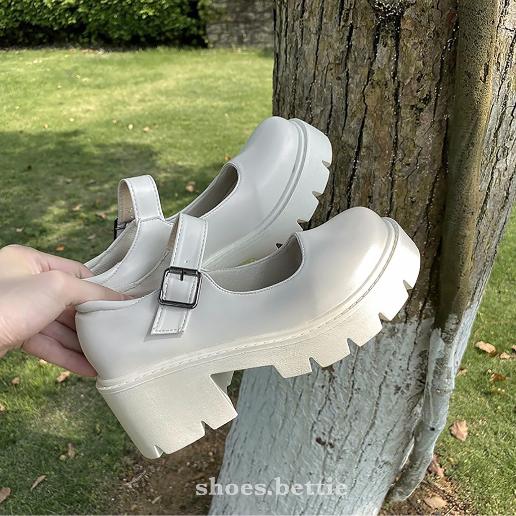 Giày Mary Janes đế răng cưa 7cm