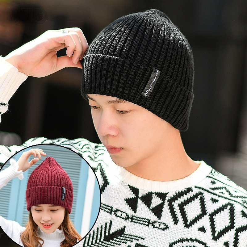 Mũ beanie Trùm Đầu Mềm Mại Dày Dặn Giữ Ấm Mùa Đông Phong Cách Hip hop Thời Trang Cho Nam Và Nữ