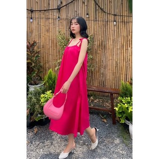 Laylei dress _ Đầm thiết kế , đầm maxi dài cột nơ vai