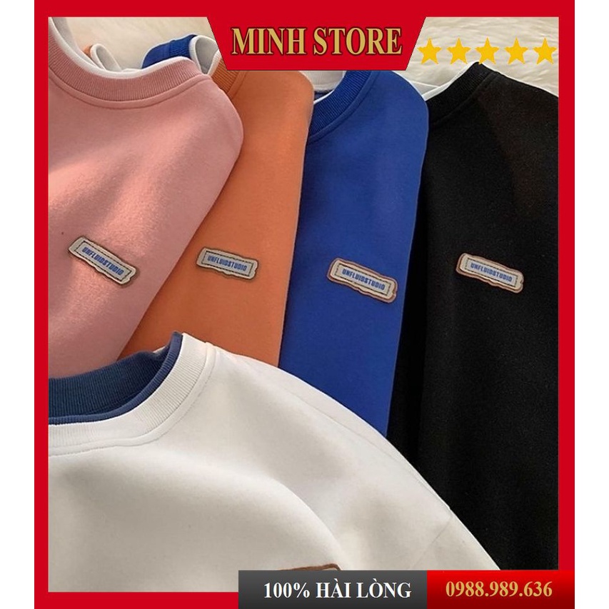 Áo sweater nam nữ cổ tròn dài tay, Áo Sweater nam form rộng mẫu mới nhất phong cách trẻ trung AD02 - MINHSTORE