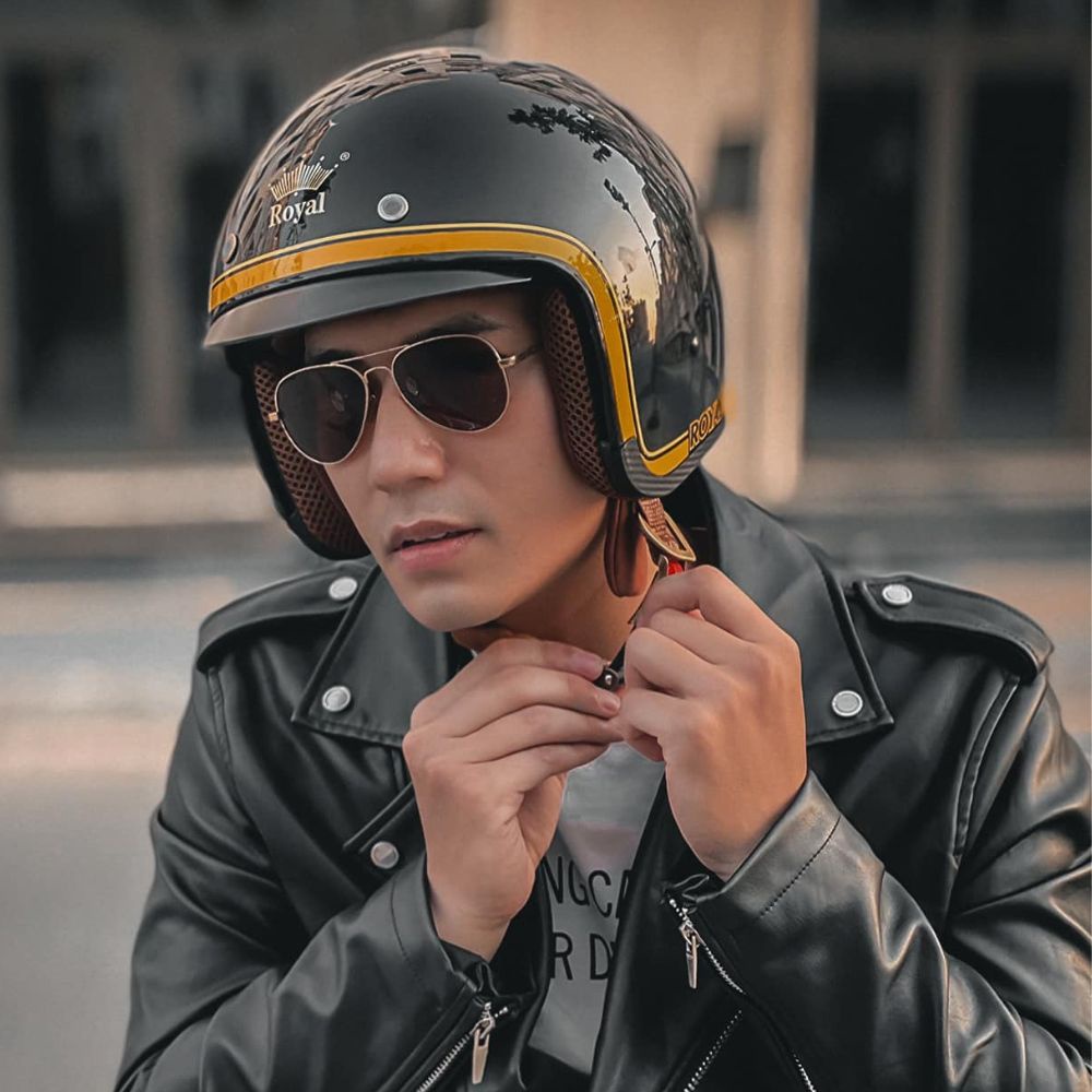 Mũ Nón Bảo Hiểm 3/4 Royal M139 Kính Âm - lót tháo rời Cực Hot size