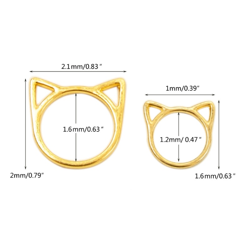 Bộ 30 Nhẫn Đánh Dấu Đan Len Hình Tai Mèo