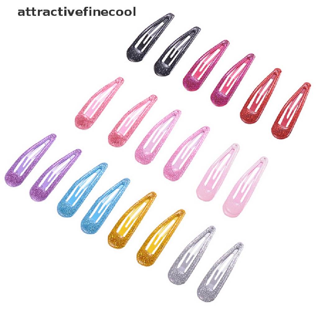 Set 10 Kẹp Tóc Kim Loại Lấp Lánh Cho Bé Gái