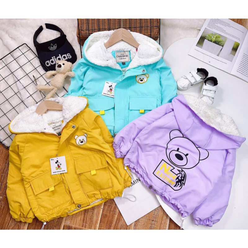 Áo parka lót lông nhỡ