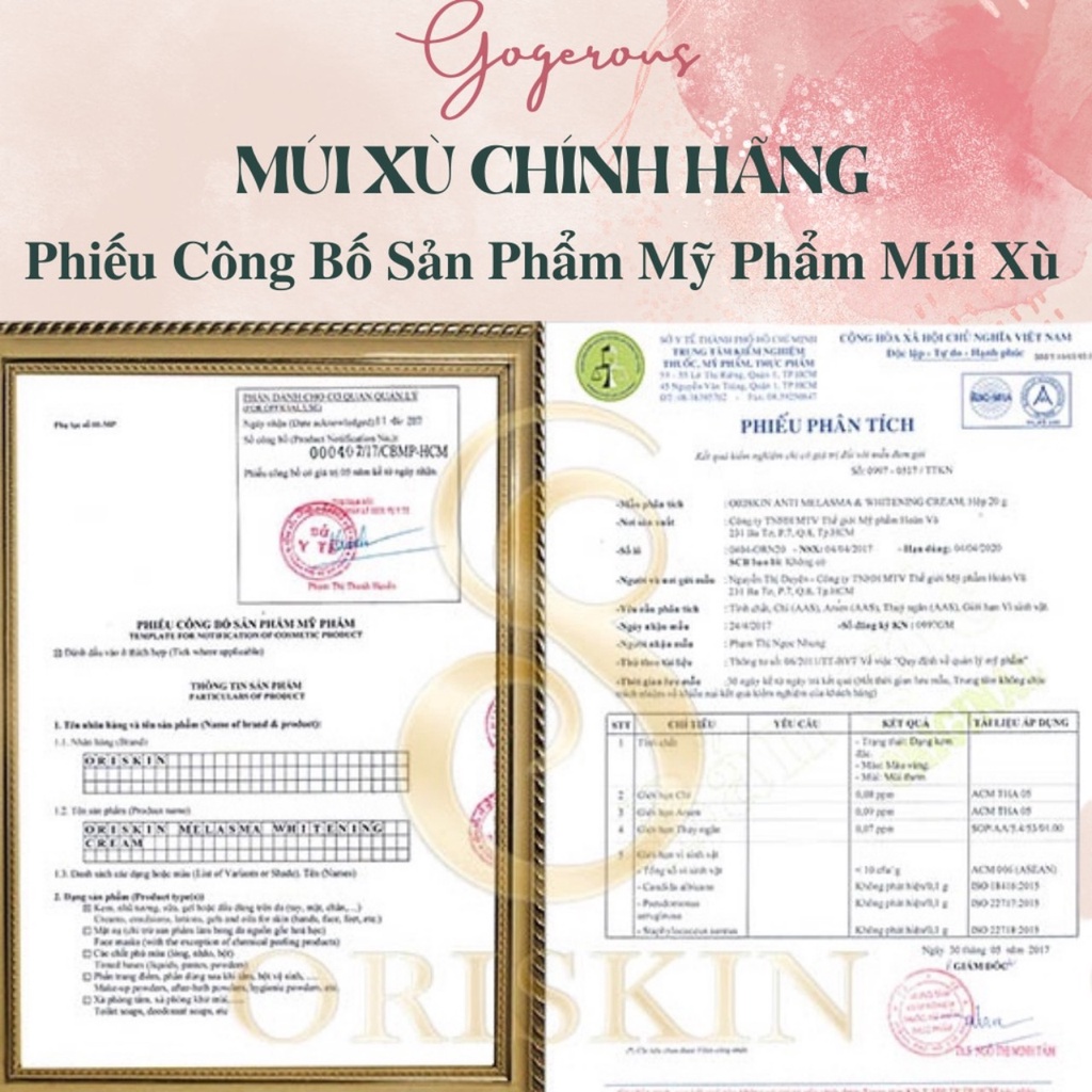 Kem Chống Nắng Múi Xù Gorgeous size 50gr chính hãng
