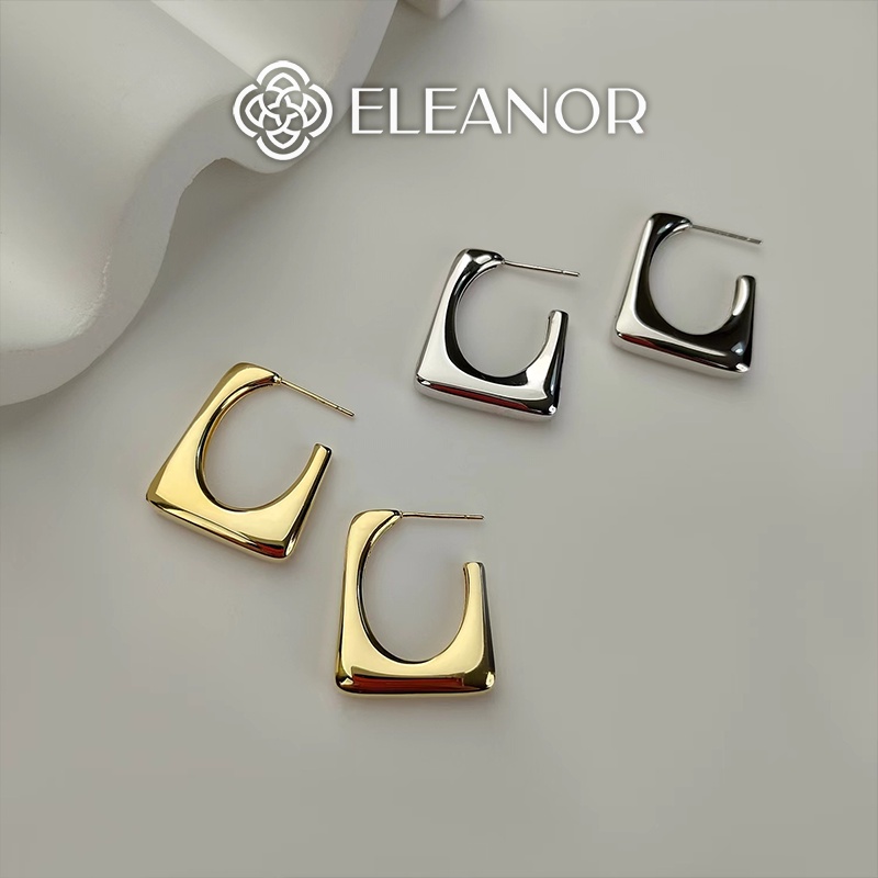 Bông tai nữ chuôi bạc 925 Eleanor Accessories thiết kế hình học độc đáo phụ kiện trang sức 4897