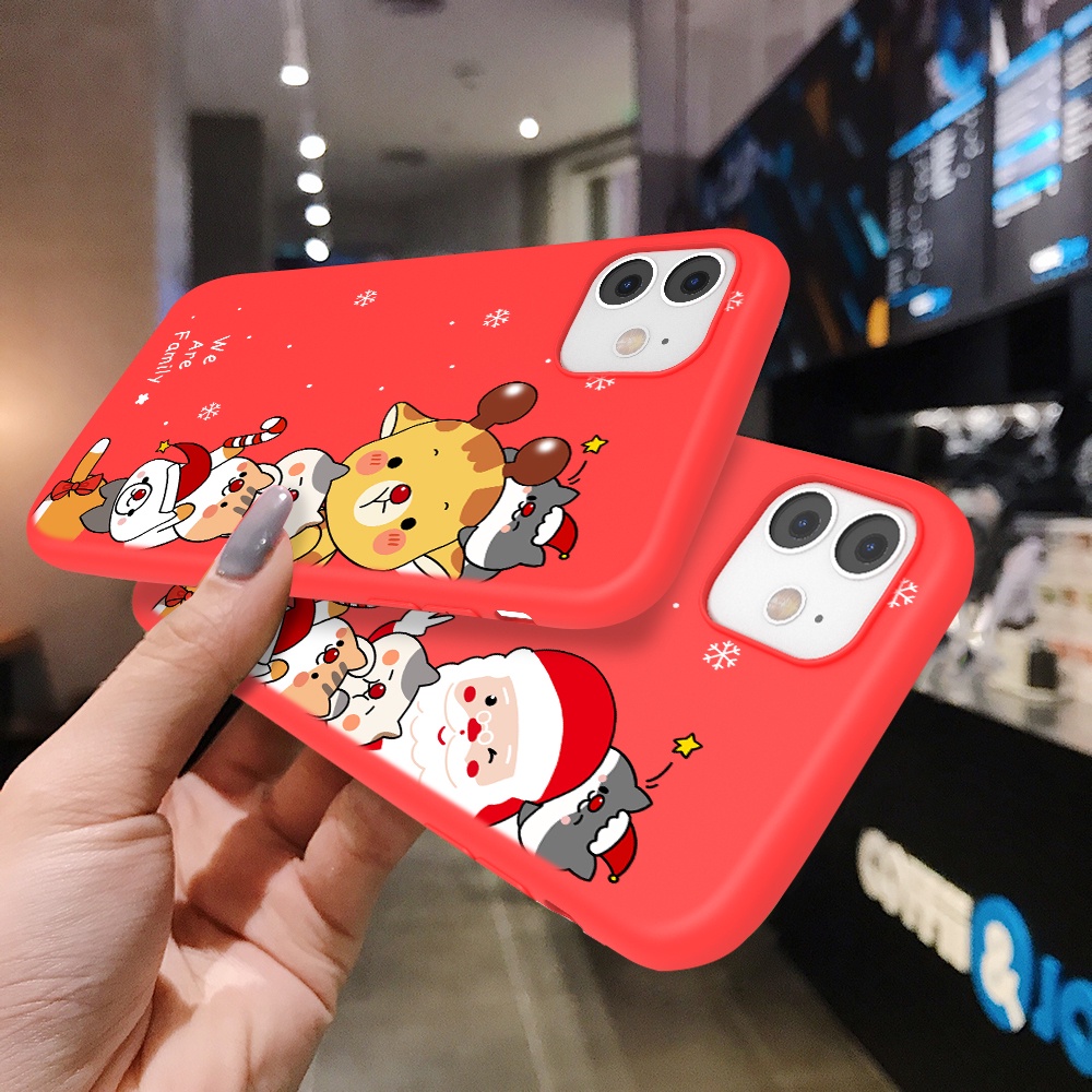 Ốp Điện Thoại TPU Chống Bụi Hình Ông Già Noel Cho iphone 11 Pro Max 12 13 Mini X XR XS Max 7 8 Plus