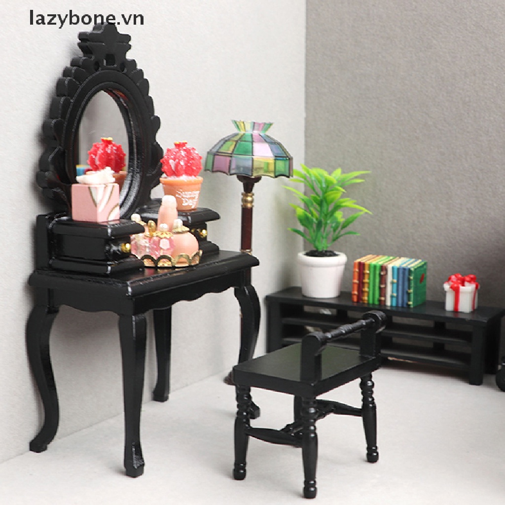 Bộ Bàn Trang Điểm Nội Thất Cho Nhà Búp Bê Tỉ Lệ 1: 12