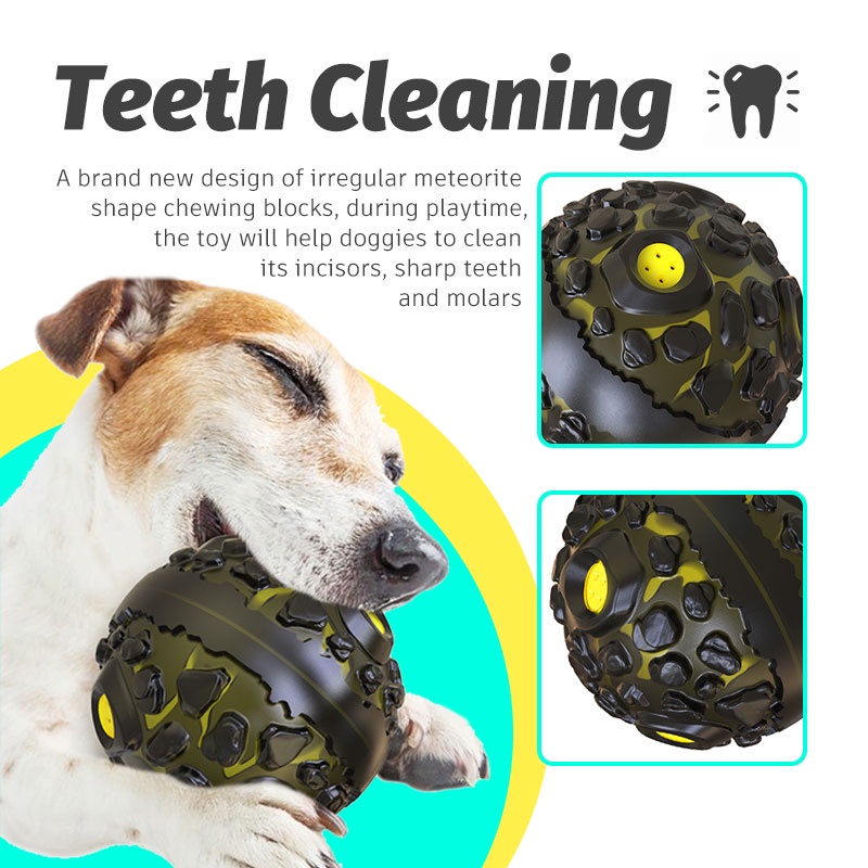 HamshMoc Đồ Chơi Bóng Cao Su Tự Nhiên Không Độc Hại Cho Cún Cưng Gặm